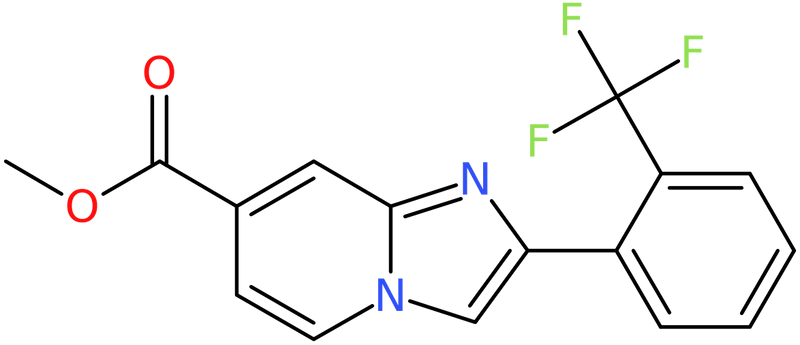 Methyl 2-[2-(trifluoromethyl)phenyl]imidazo[1,2-a]pyridine-7-carboxylate, NX74524