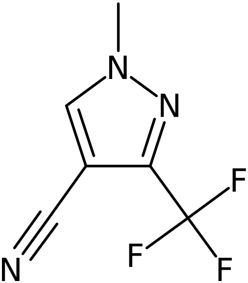 CAS: 1049772-79-3 | 1-Methyl-3-(trifluoromethyl)-1H-pyrazole-4-carbonitrile, NX12459