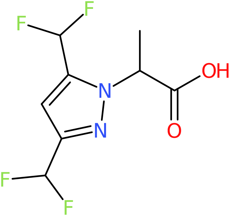 CAS: 1005586-13-9 | 2-[3,5-Bis(difluoromethyl)-1H-pyrazol-1-yl]propanoic acid, NX10554