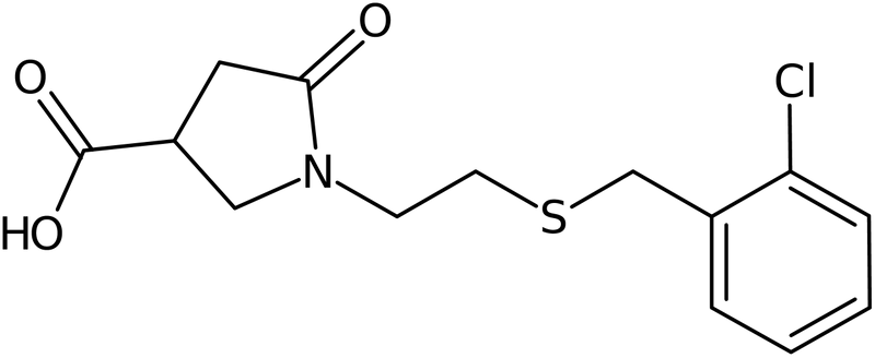 CAS: 1440535-35-2 | 1-{2-[(2-Chlorobenzyl)thio]ethyl}-5-oxopyrrolidine-3-carboxylic acid, NX24426