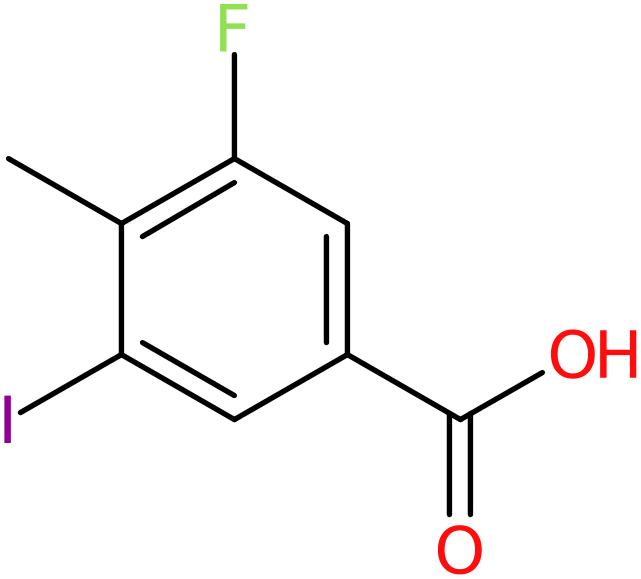 CAS: 861905-94-4 | 3-Fluoro-5-iodo-4-methylbenzoic acid, >95%, NX64626