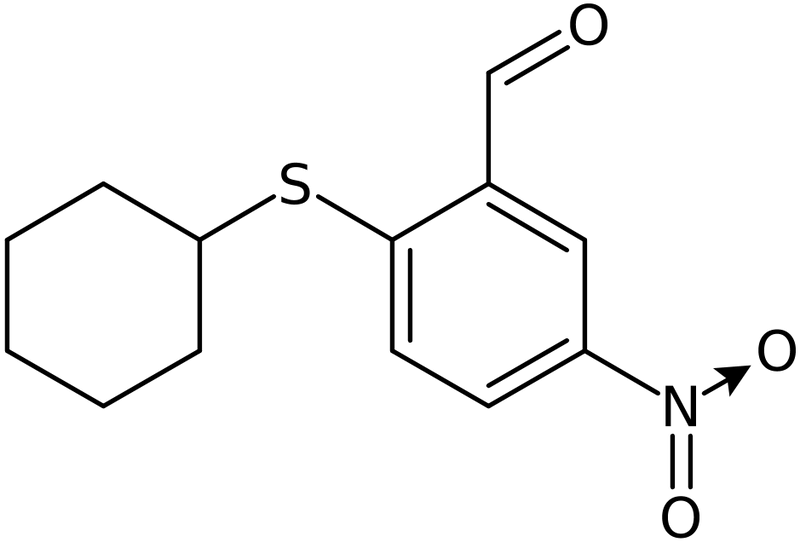 CAS: 175278-46-3 | 2-(Cyclohexylthio)-5-nitrobenzaldehyde, NX29441