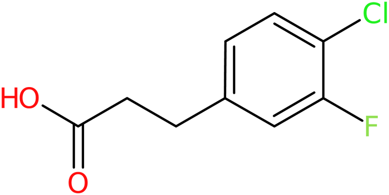 CAS: 881189-65-7 | 3-(4-Chloro-3-fluorophenyl)propionic acid, >97%, NX66005