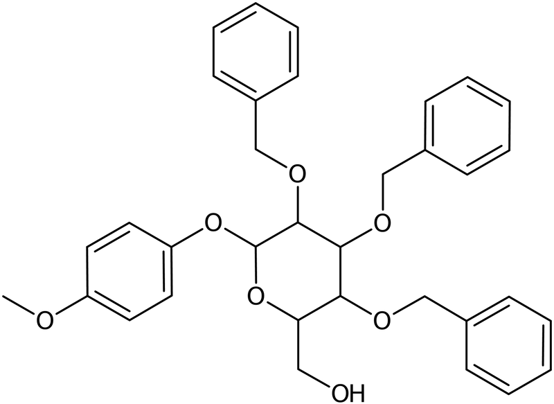 CAS: 1055325-21-7 | 4-Methoxyphenyl 2,3,4-tri-O-benzyl-beta-D-glucopyranoside, >99%, NX12694