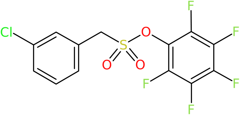 CAS: 885950-65-2 | 2,3,4,5,6-Pentafluorophenyl (3-chlorophenyl)methanesulphonate, NX66488