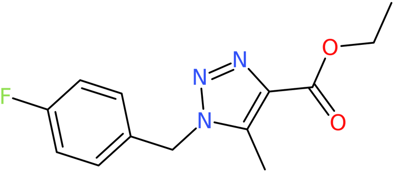 CAS: 885950-26-5 | Ethyl 1-(4-fluorobenzyl)-5-methyl-1H-1,2,3-triazole-4-carboxylate, >95%, NX66468