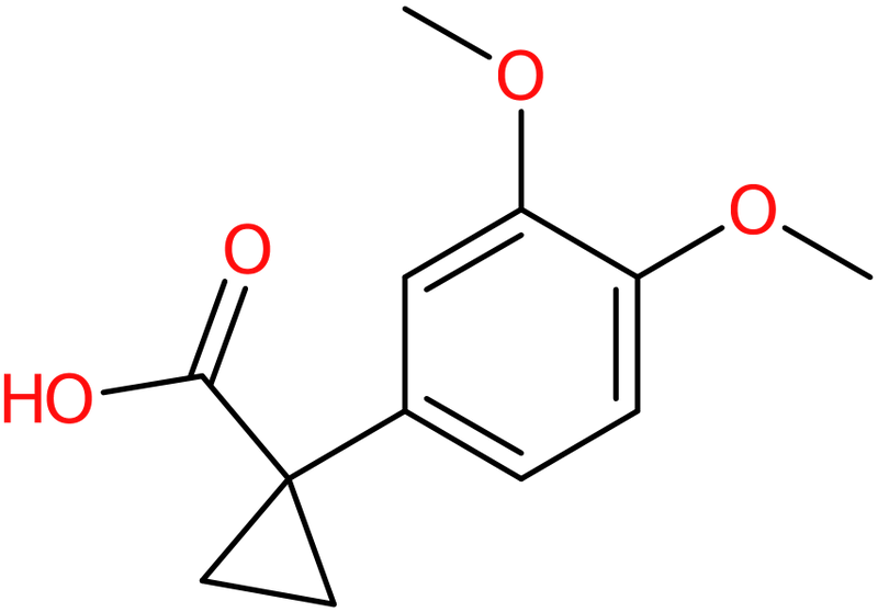 CAS: 862821-16-7 | 1-(3,4-Dimethoxyphenyl)cyclopropanecarboxylic acid, NX64673