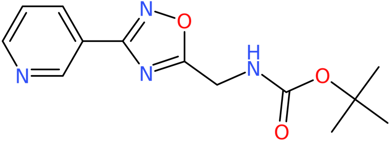 CAS: 1053656-62-4 | 5-(tert-Butyloxycarbonyamino)methyl-3-pyridin-3-yl-[1,2,4]oxadiazole, NX12616