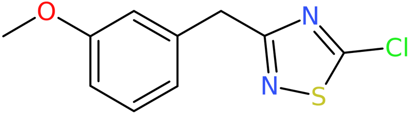 CAS: 946418-99-1 | 5-Chloro-3-[(3-methoxyphenyl)methyl]-1,2,4-thiadiazole, NX70350