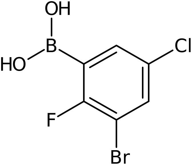 CAS: 2377608-61-0 | 3-Bromo-5-chloro-2-fluorobenzeneboronic acid, >95%, NX36568