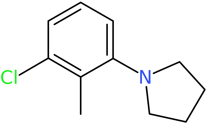 CAS: 1020253-09-1 | 1-(3-Chloro-2-methylphenyl)pyrrolidine, >97%, NX11424