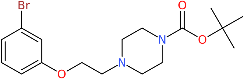 CAS: 1227954-64-4 | tert-Butyl 4-[2-(3-bromophenoxy)ethyl]piperazine-1-carboxylate, NX18262