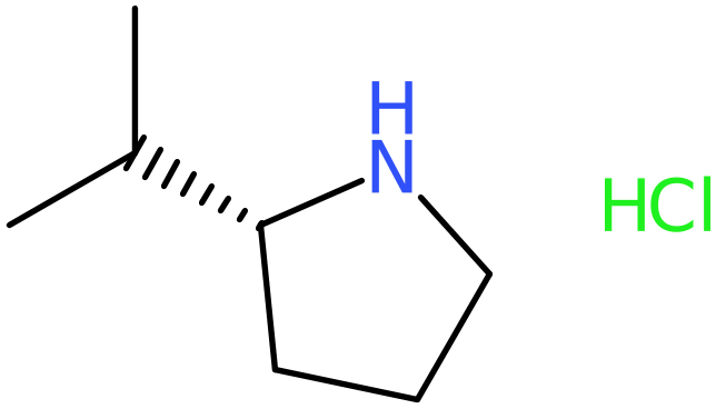 CAS: 860640-18-2 | (2R)-2-(Propan-2-yl)pyrrolidine hydrochloride, >97%, NX64557