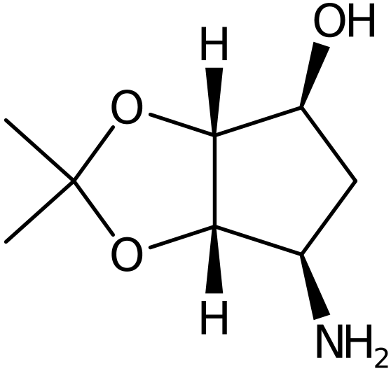 CAS: 155899-66-4 | (3aR,4S,6R,6aS)-6-Amino-2,2-dimethyltetrahydro-3ah-cyclopenta[d][1,3]dioxol-4-ol, >97%, NX26337