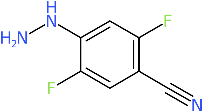 CAS: 129946-63-0 | 2,5-Difluoro-4-hydrazinobenzonitrile, >95%, NX20376