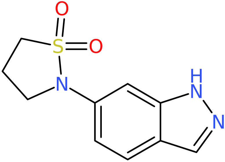 CAS: 952183-42-5 | 6-(1,1-Dioxoisothiazolidin-2-yl)-1H-indazole, NX70790