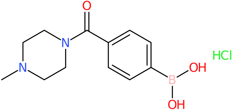 CAS: 913835-43-5 | 4-[(4-Methylpiperazin-1-yl)carbonyl]benzeneboronic acid hydrochloride, >95%, NX68402