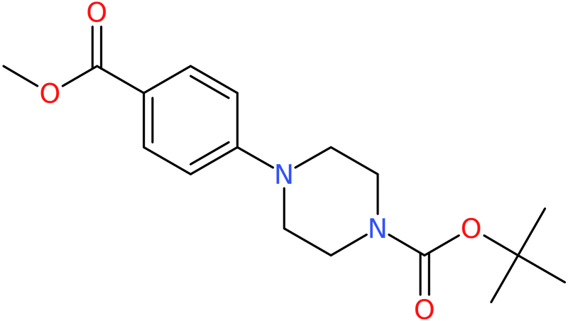 CAS: 158985-36-5 | tert-Butyl 4-[4-(methoxycarbonyl)phenyl]tetrahydro-1(2H)-pyrazinecarboxylate, NX26788