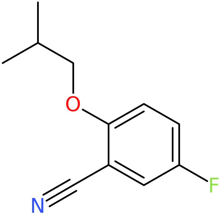 CAS: 1340270-09-8 | 5-Fluoro-2-(2-methylpropoxy)benzonitrile, >98%, NX21512