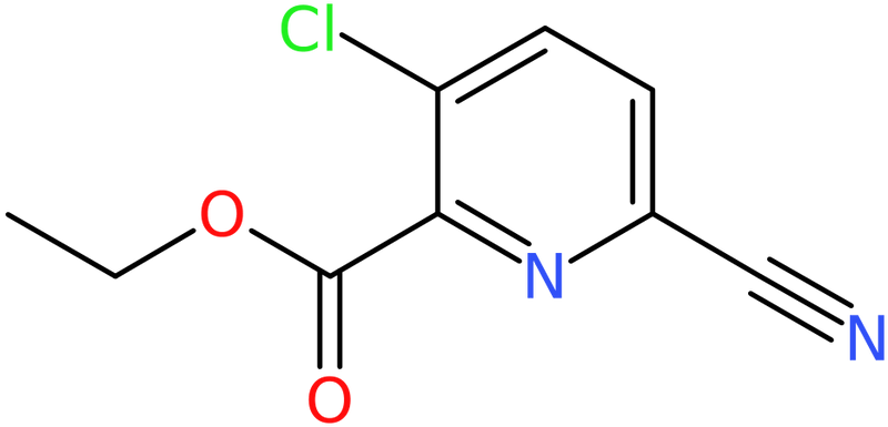 CAS: 1436504-94-7 | Ethyl 3-chloro-6-cyanopicolinate, >95%, NX24310