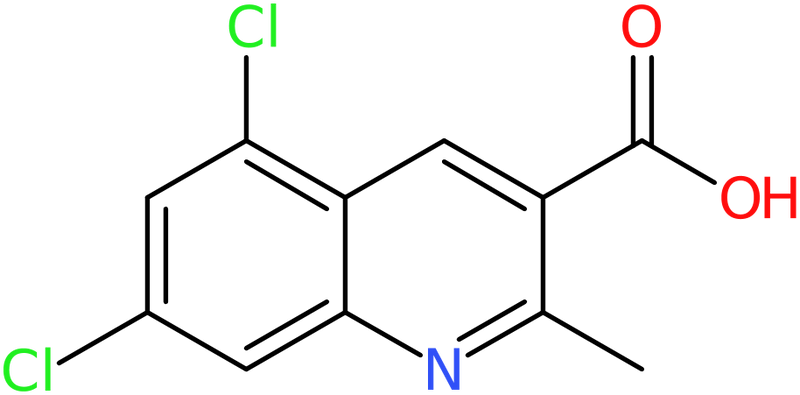 CAS: 948293-69-4 | 5,7-Dichloro-2-methylquinoline-3-carboxylic acid, NX70461