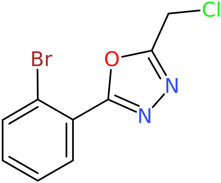 CAS: 733044-96-7 | 2-(2-Bromophenyl)-5-(chloromethyl)-1,3,4-oxadiazole, >98%, NX59963