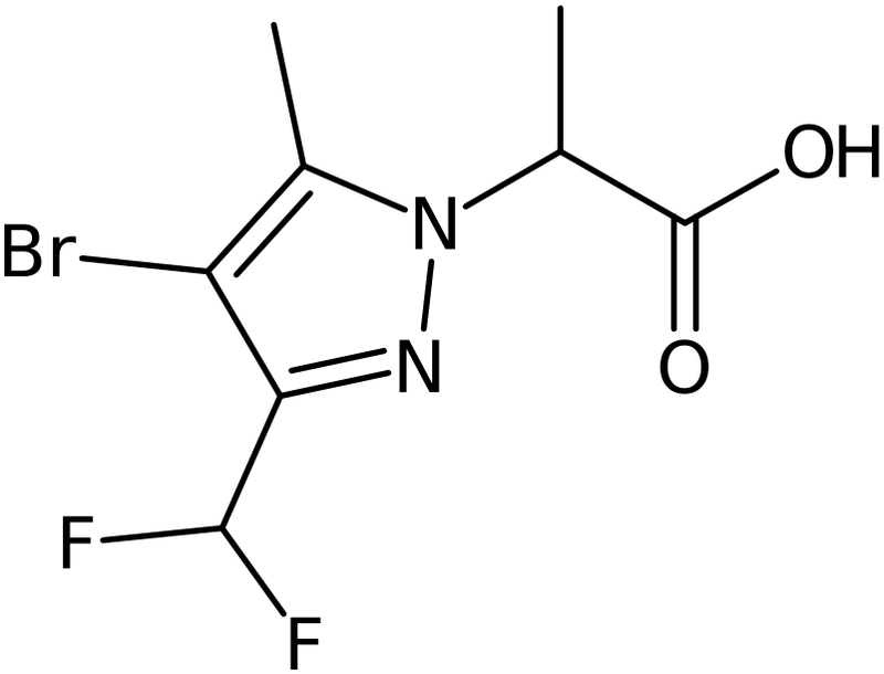 CAS: 1005631-80-0 | 2-[4-Bromo-3-(difluoromethyl)-5-methyl-1H-pyrazol-1-yl]propanoic acid, NX10559