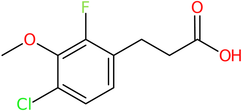 CAS: 1323966-13-7 | 3-(4-Chloro-2-fluoro-3-methoxyphenyl)propionic acid, >98%, NX21042