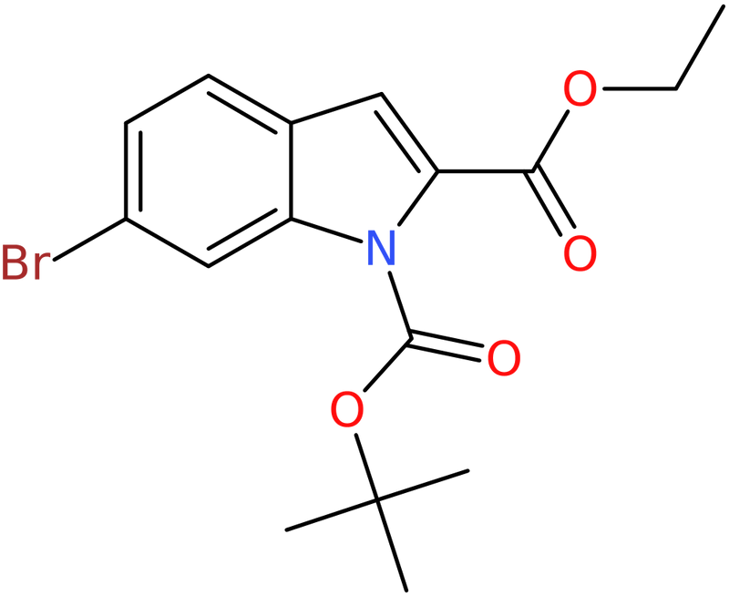 CAS: 939045-17-7 | Ethyl 6-bromo-1H-indole-2-carboxylate, N-BOC protected, NX69929