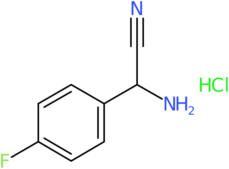 CAS: 934830-01-0 | Amino(4-fluorophenyl)acetonitrile hydrochloride, >97%, NX69639