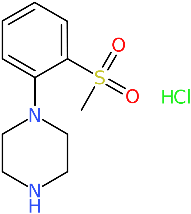 CAS: 916488-42-1 | 1-[2-(Methylsulphonyl)phenyl]piperazine hydrochloride, NX68809