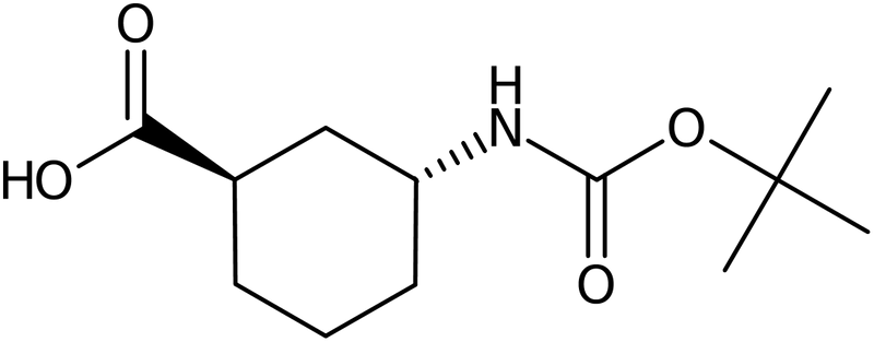 CAS: 1430938-32-1 | (1R,3R)-3-((tert-Butoxycarbonyl)amino)cyclohexane-1-carboxylic acid, NX24115