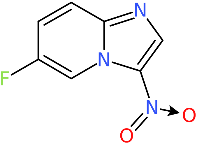 CAS: 1235993-30-2 | 6-Fluoro-3-nitroimidazo[1,2-a]pyridine, >97%, NX18510