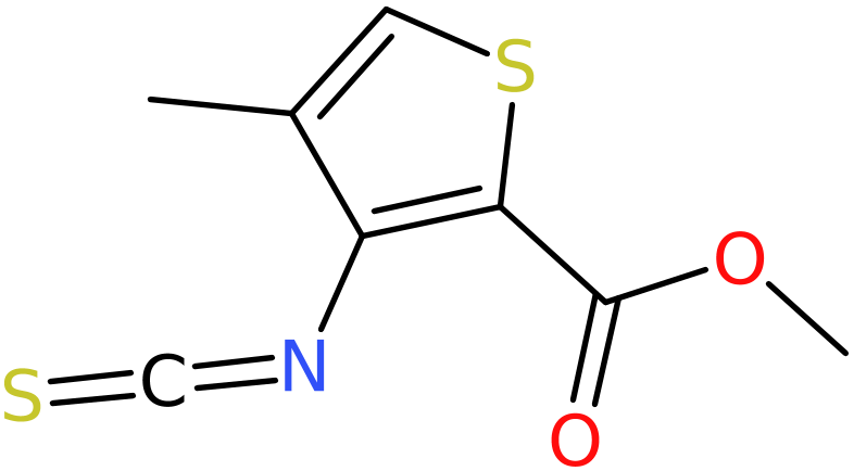 CAS: 81321-15-5 | methyl 3-isothiocyanato-4-methylthiophene-2-carboxylate, NX62656