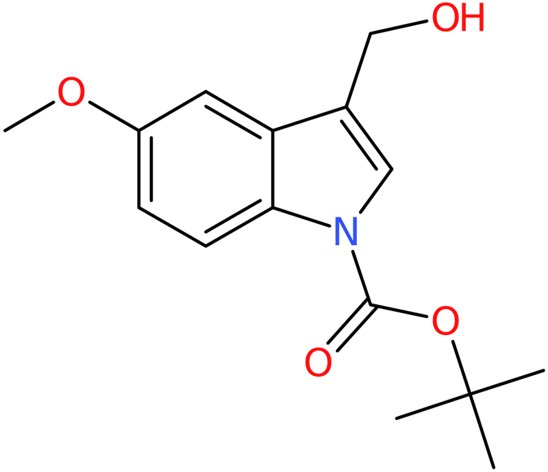 CAS: 600136-09-2 | 3-(Hydroxymethyl)-5-methoxy-1H-indole, N-BOC protected, >98%, NX54477