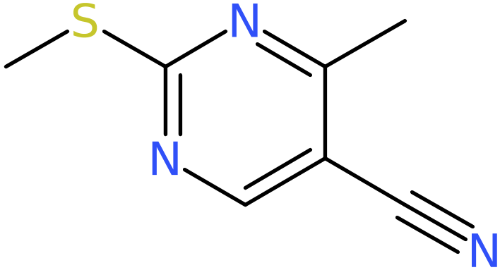 CAS: 89079-62-9 | 4-Methyl-2-(methylthio)-5-pyrimidinecarbonitrile, >95%, NX67247