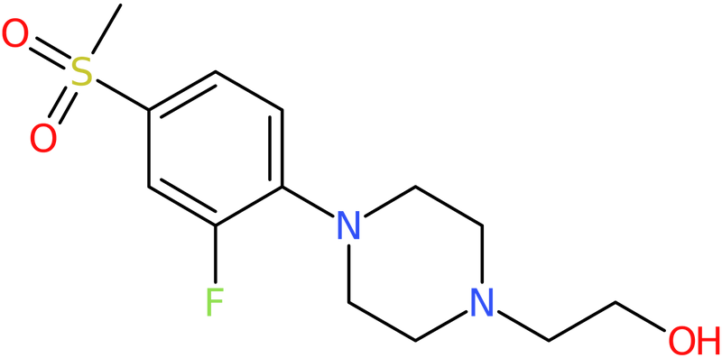 CAS: 887453-53-4 | 1-[2-Fluoro-4-(methylsulphonyl)phenyl]-4-(2-hydroxyethyl)piperazine, NX67031