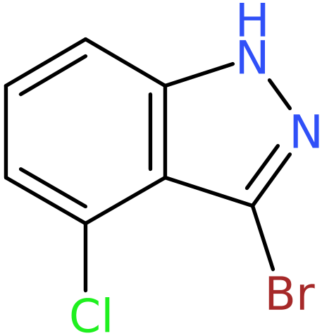 CAS: 885521-40-4 | 3-Bromo-4-chloro-1H-indazole, NX66384