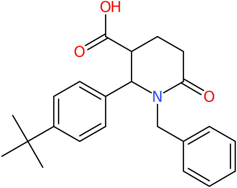 CAS: 952182-64-8 | 1-Benzyl-2-[4-(tert-butyl)phenyl]-6-oxopiperidine-3-carboxylic acid, NX70740