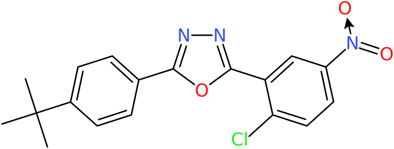 CAS: 243644-28-2 | 2-[4-(tert-Butyl)phenyl]-5-(2-chloro-5-nitrophenyl)-1,3,4-oxadiazole, NX37155