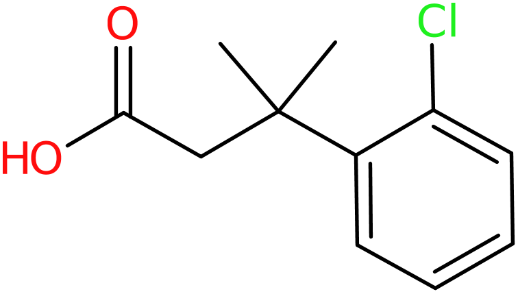 CAS: 91427-34-8 | 3-(2-Chlorophenyl)-3-methylbutanoic acid, NX68514