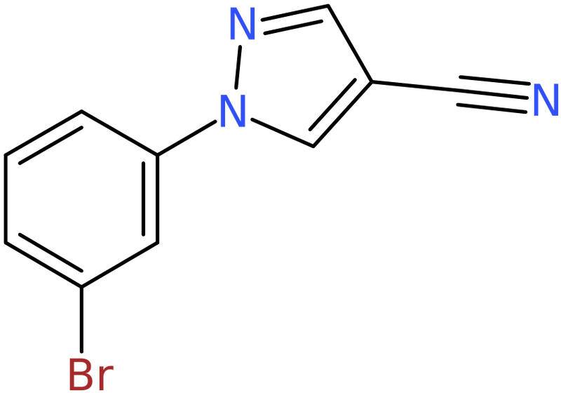 CAS: 1208081-18-8 | 1-(3-Bromophenyl)-1H-pyrazole-4-carbonitrile, >95%, NX17249