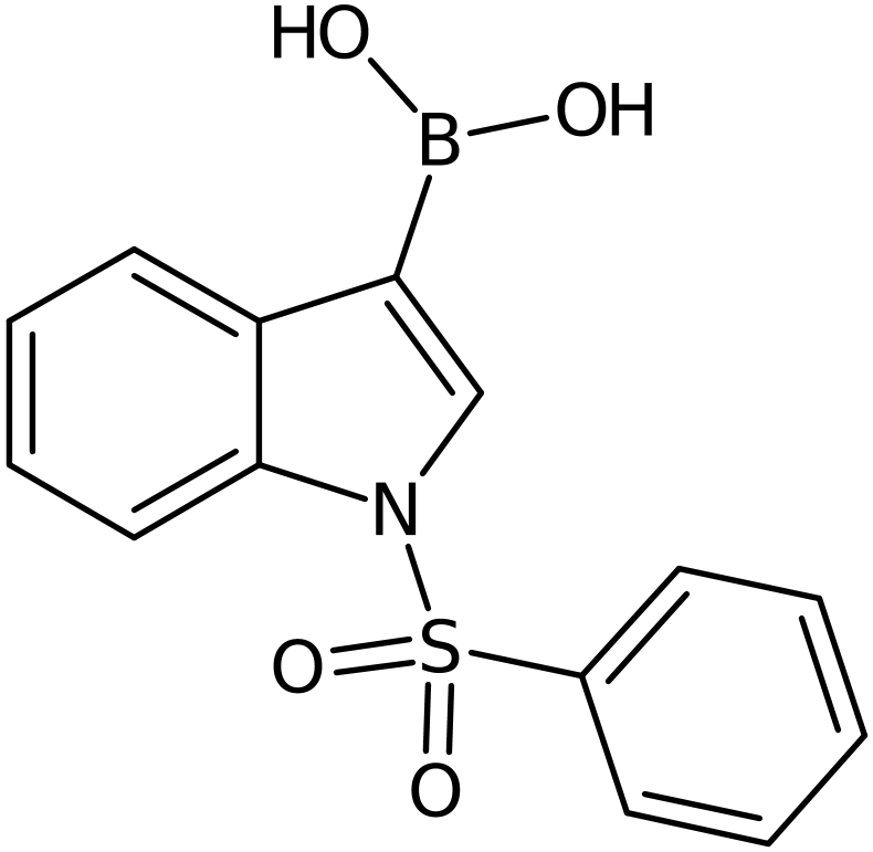 CAS: 129271-98-3 | 1-(Phenylsulphonyl)-1H-indole-3-boronic acid, >97%, NX20292