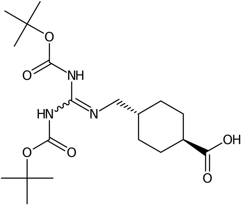 CAS: 1263047-40-0 | 4-trans-[(Boc)2-guanidino]cyclohexane carboxylic acid, >98%, NX19707