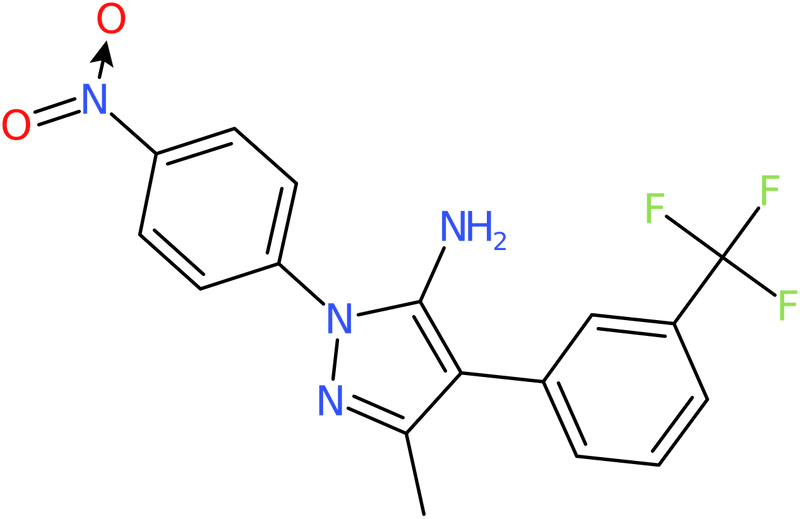 CAS: 852690-94-9 | 3-Methyl-1-(4-nitrophenyl)-4-[3-(trifluoromethyl)phenyl]-1H-pyrazol-5-amine, NX64171