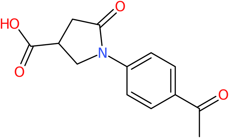 CAS: 100394-11-4 | 1-(4-Acetylphenyl)-5-oxopyrrolidine-3-carboxylic acid, NX10453