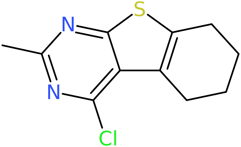 CAS: 81765-97-1 | 4-Chloro-2-methyl-5,6,7,8-tetrahydro[1]benzothieno[2,3-d]pyrimidine, NX62751