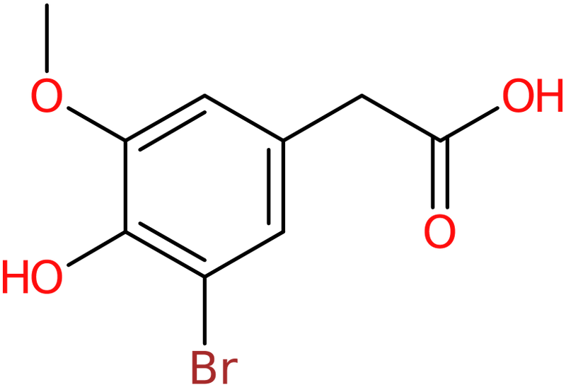 CAS: 206559-42-4 | 3-Bromo-4-hydroxy-5-methoxyphenylacetic acid, NX33505