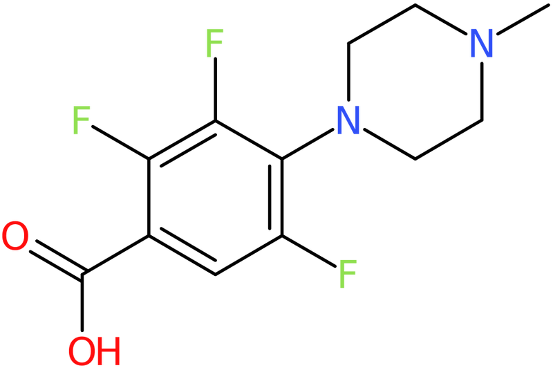 CAS: 812643-49-5 | 2,3,5-Trifluoro-4-(4-methylpiperazin-1-yl)benzoic acid, NX62638