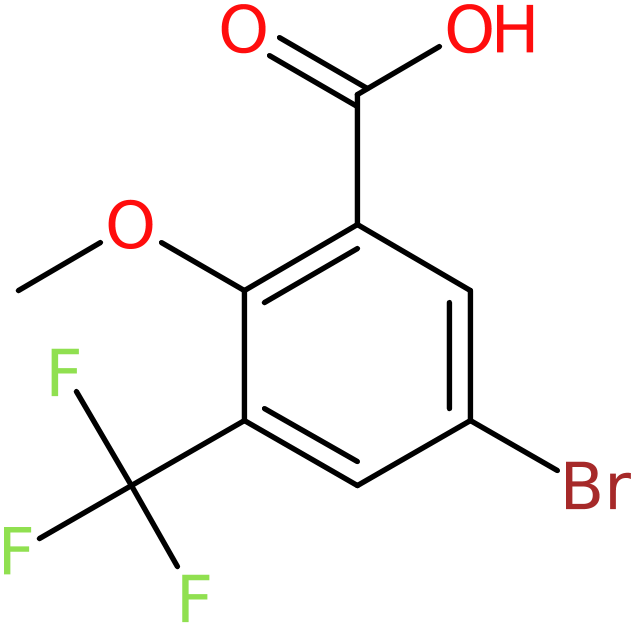 CAS: 1445995-86-7 | 5-Bromo-2-methoxy-3-(trifluoromethyl)benzoic acid, NX24550